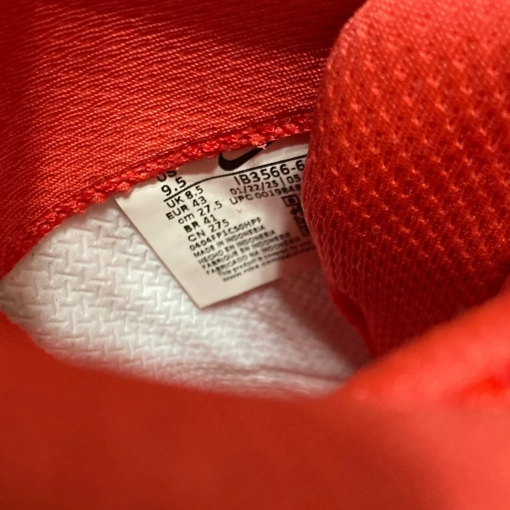 Nike shiny red